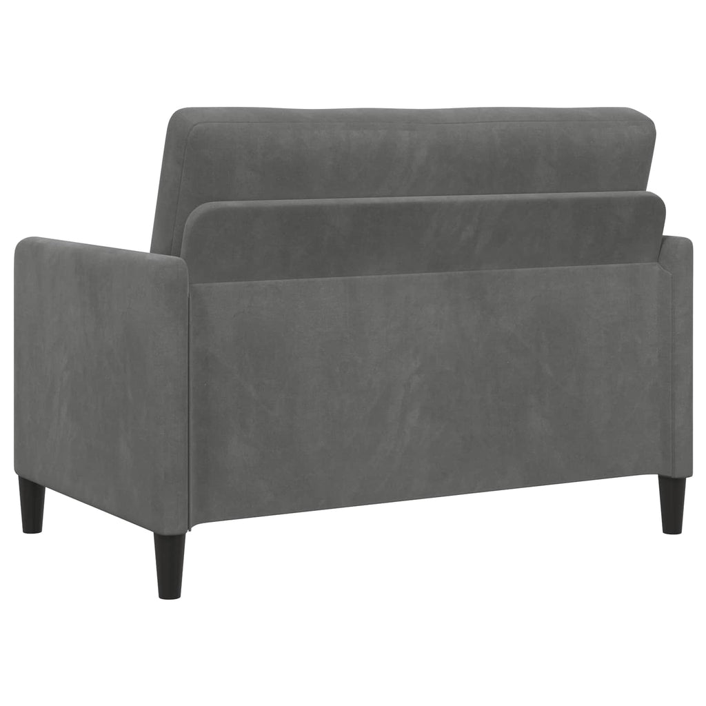 Sofa mit Stauraum Dunkelgrau 122 x 78 x 87 cm Polyester