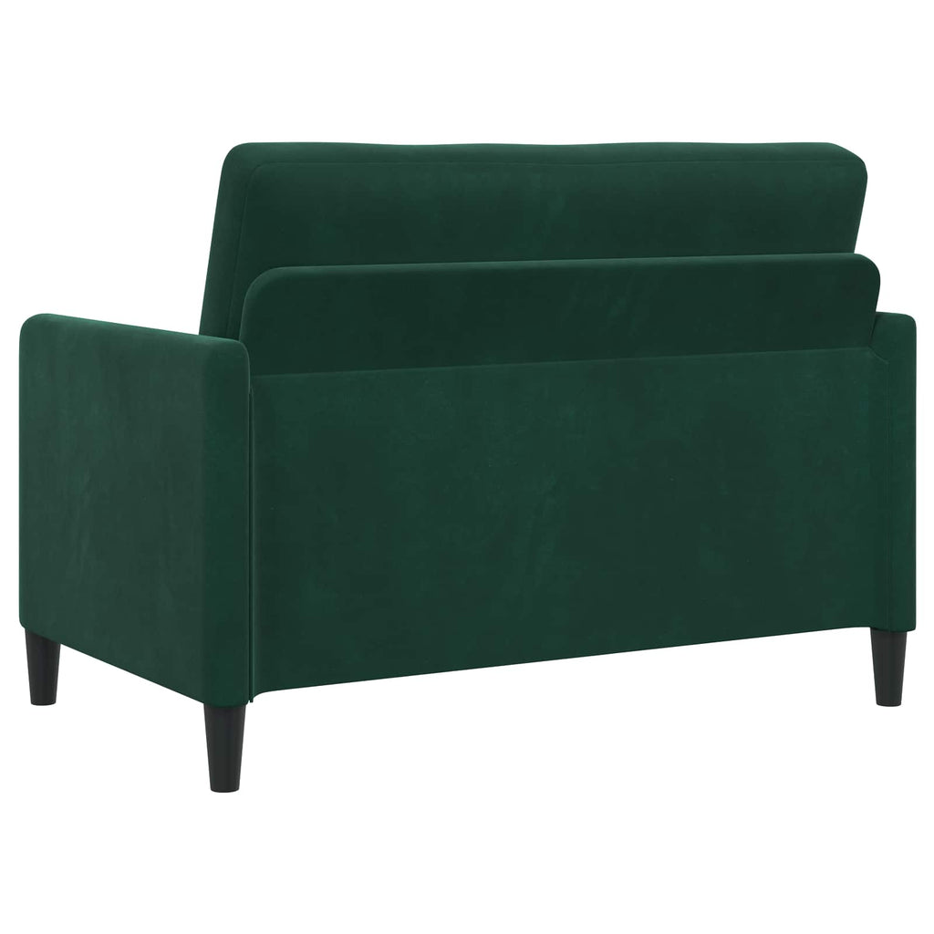 Sofa mit Stauraum Dunkelgrün 122 x 78 x 87 cm Polyester
