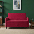 Sofa mit Stauraum Weinrot 122 x 78 x 87 cm Polyester