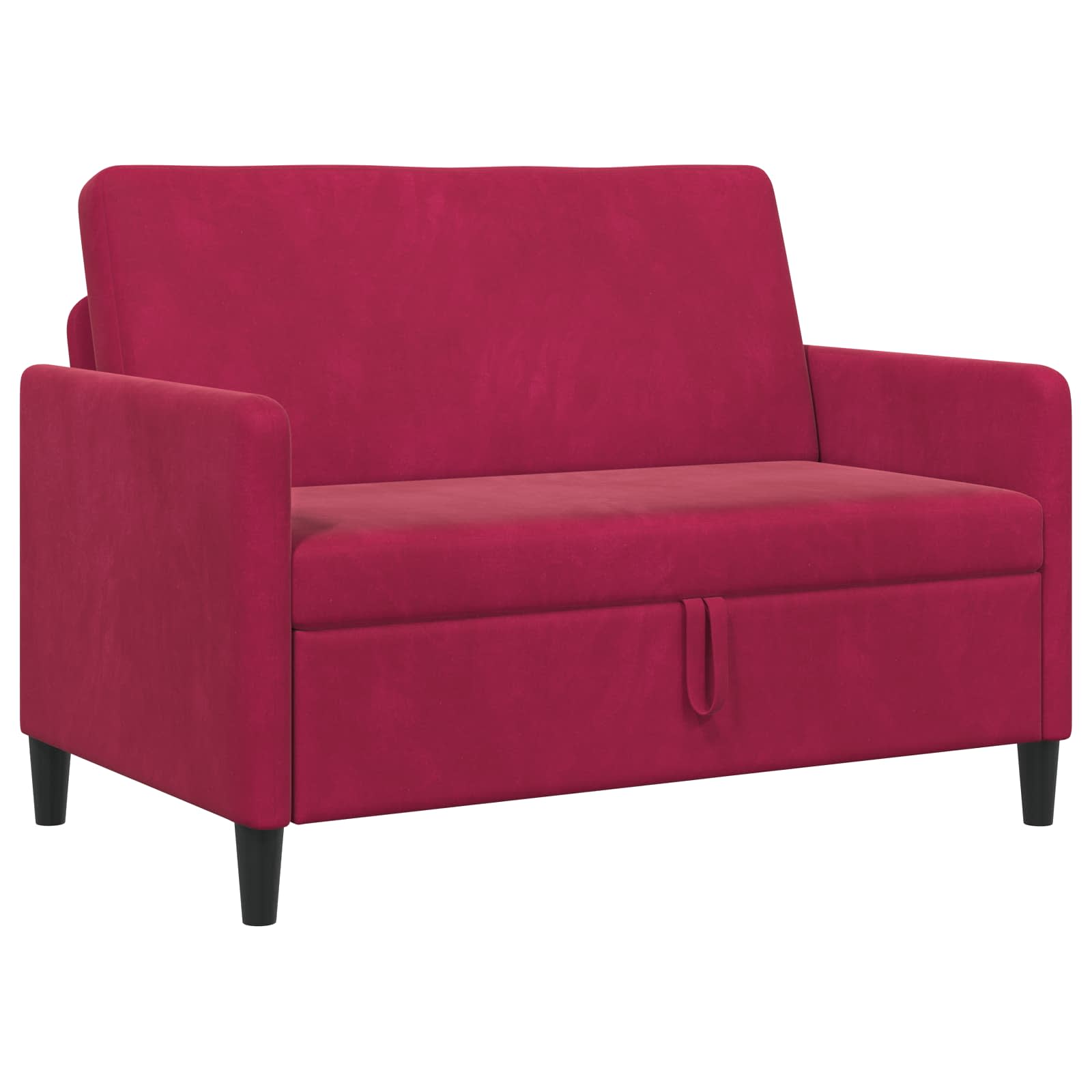 Sofa mit Stauraum Weinrot 122 x 78 x 87 cm Polyester