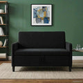 Sofa mit Stauraum Schwarz 122 x 78 x 87 cm Polyester