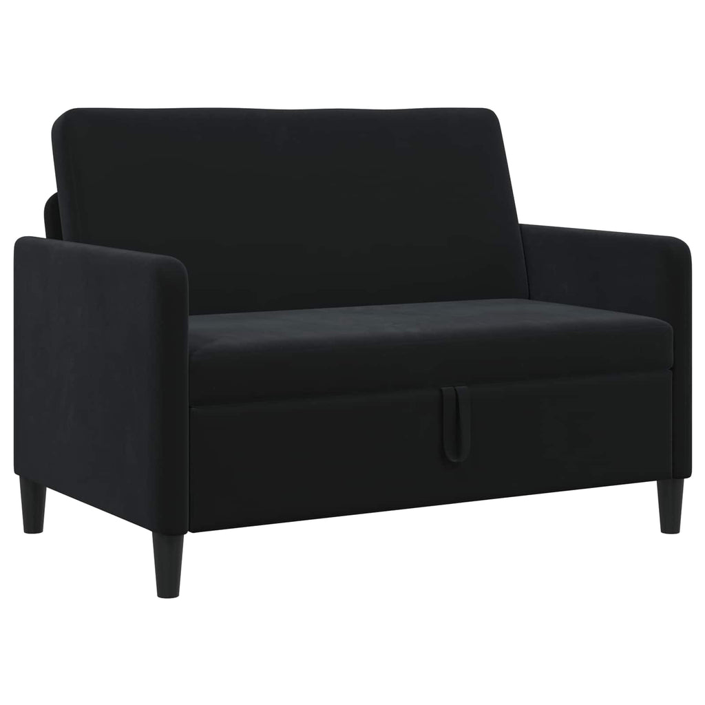 Sofa mit Stauraum Schwarz 122 x 78 x 87 cm Polyester