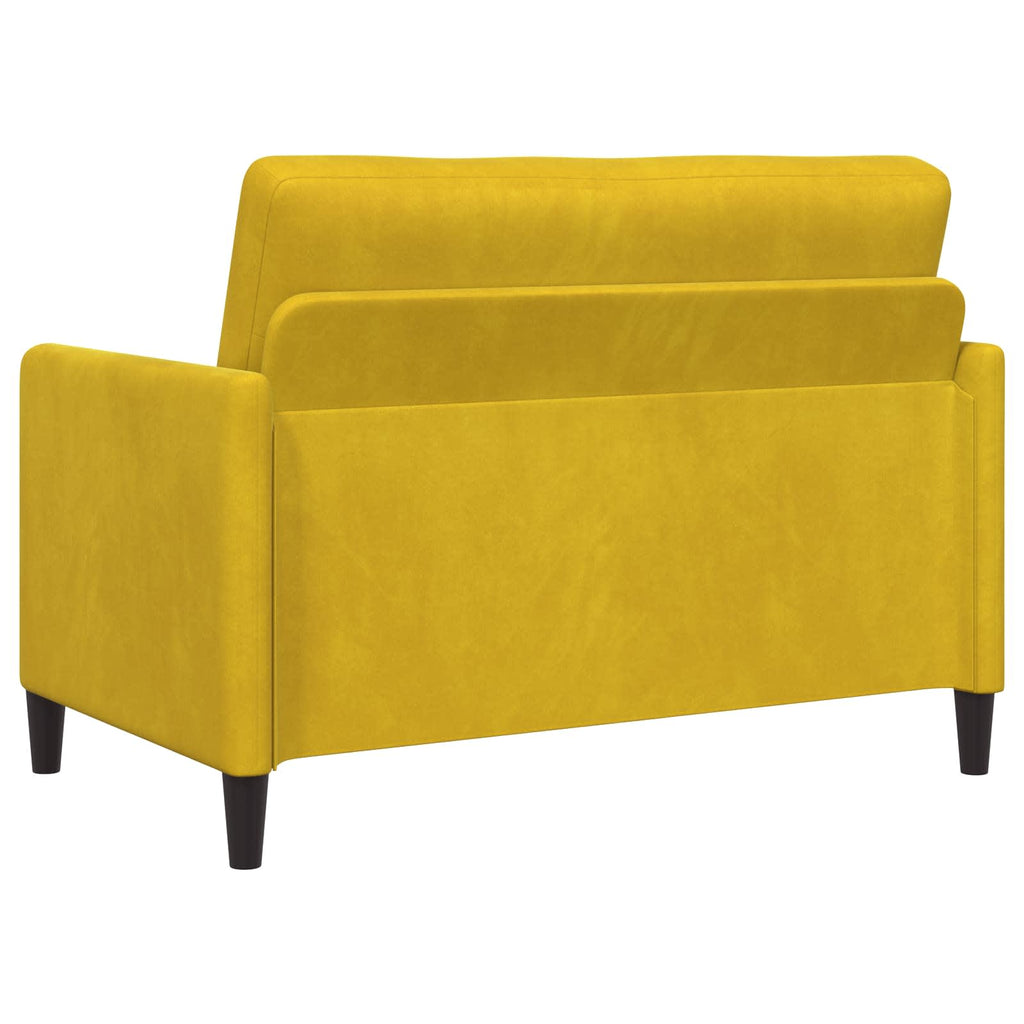 Sofa mit Stauraum Gelb 122 x 78 x 87 cm Polyester