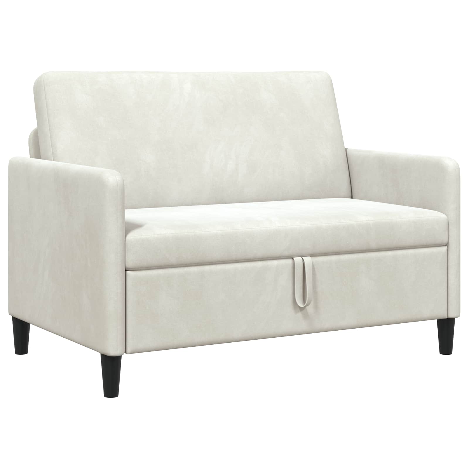 Sofa mit Stauraum Creme 122 x 78 x 87 cm Polyester
