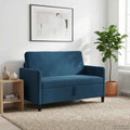 Sofa mit Stauraum Blau 122 x 78 x 87 cm Polyester
