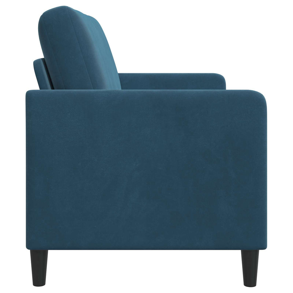 Sofa mit Stauraum Blau 122 x 78 x 87 cm Polyester