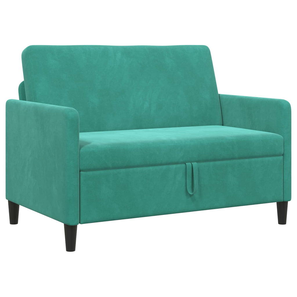 Sofa mit Stauraum Türkis 122 x 78 x 87 cm Polyester