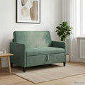 Sofa mit Stauraum Meergrün 122 x 78 x 87 cm Polyester