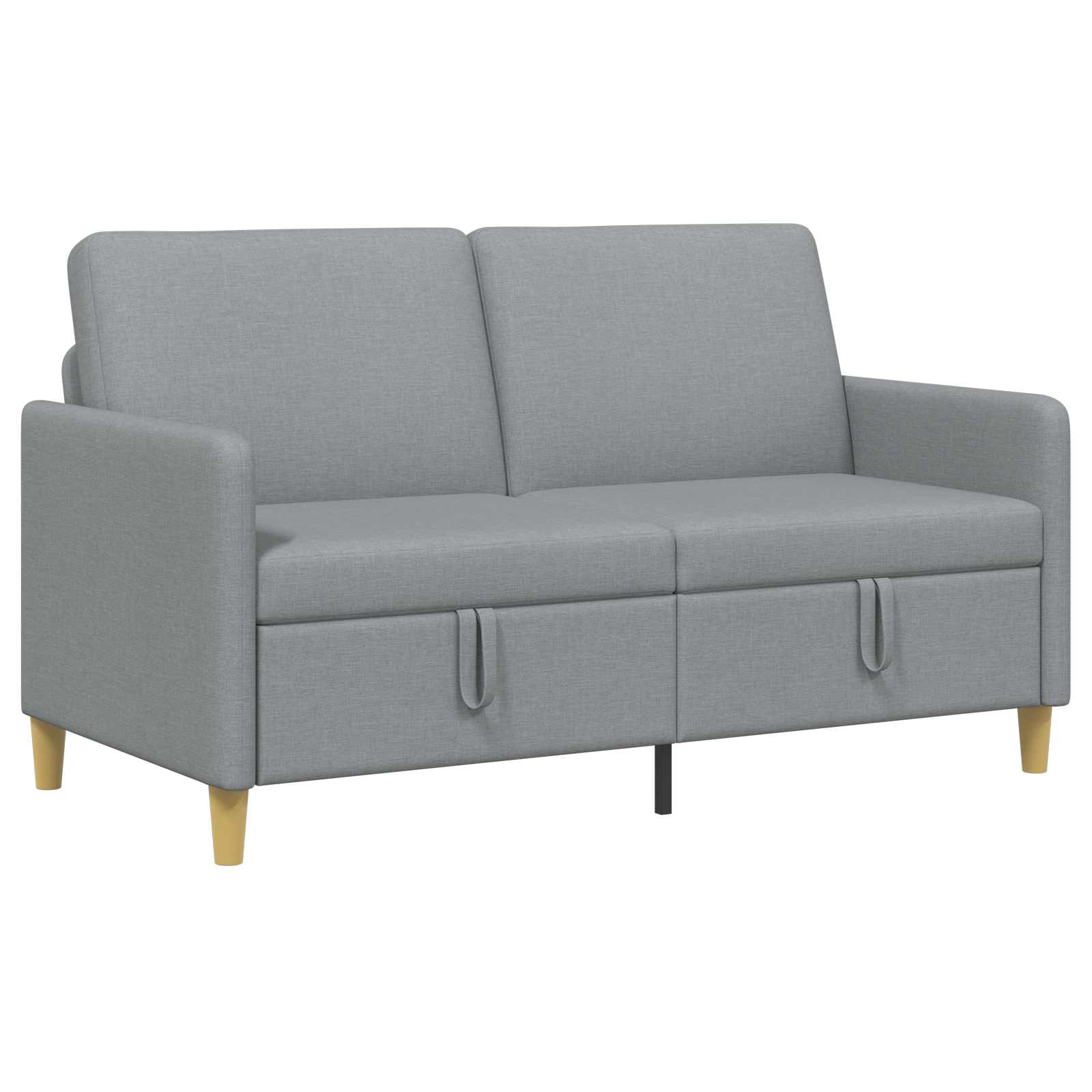 Sofa mit Stauraum Hellgrau 152 x 78 x 87 cm Polyester