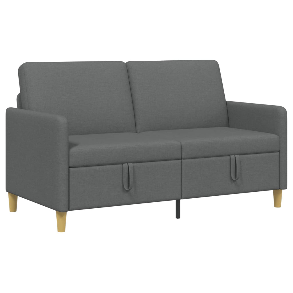 Sofa mit Stauraum Dunkelgrau 152 x 78 x 87 cm Polyester