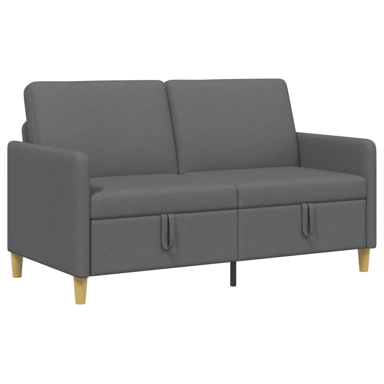 Sofa mit Stauraum Dunkelgrau 152 x 78 x 87 cm Polyester