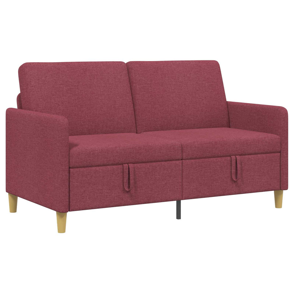 Sofa mit Stauraum Weinrot 152 x 78 x 87 cm Polyester