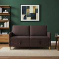 Sofa mit Stauraum Dunkelbraun 152 x 78 x 87 cm Polyester