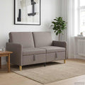 Sofa mit Stauraum Taupe 152 x 78 x 87 cm Polyester