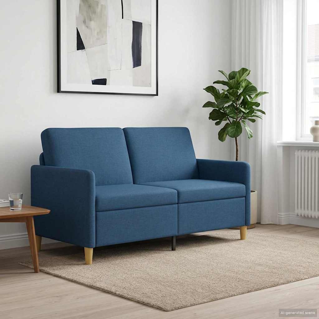 Sofa mit Stauraum Blau 152 x 78 x 87 cm Polyester