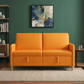 Sofa mit Stauraum Dunkelgelb 152 x 78 x 87 cm Polyester