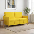 Sofa mit Stauraum Helles Gelb 152 x 78 x 87 cm Polyester
