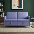 Sofa mit Stauraum Jeans blau 152 x 78 x 87 cm Polyester