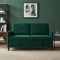 Sofa mit Stauraum Dunkelgrün 152 x 78 x 87 cm Polyester
