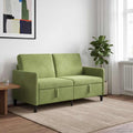 Sofa mit Stauraum Hellgrün 152 x 78 x 87 cm Polyester
