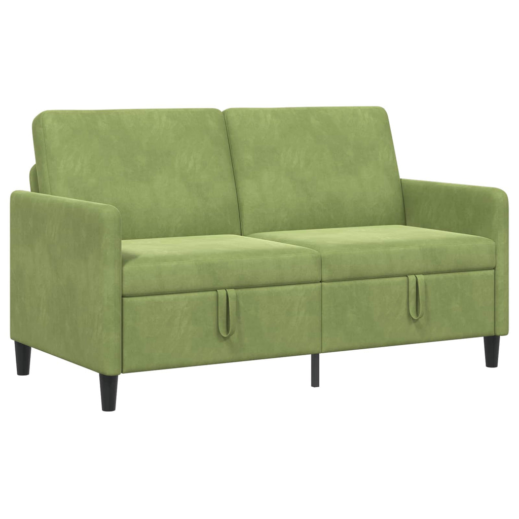Sofa mit Stauraum Hellgrün 152 x 78 x 87 cm Polyester