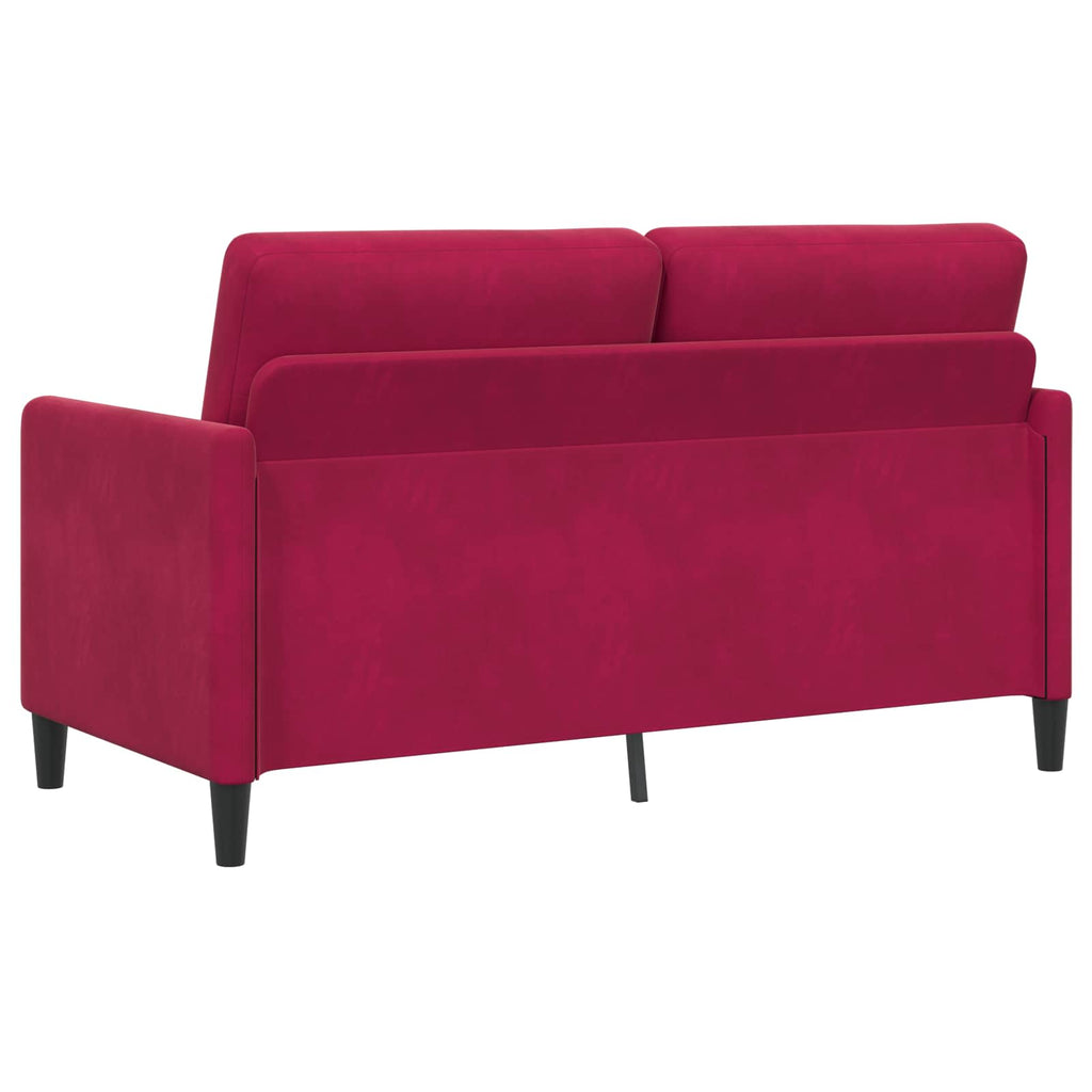 Sofa mit Stauraum Weinrot 152 x 78 x 87 cm Polyester