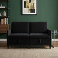 Sofa mit Stauraum Schwarz 152 x 78 x 87 cm Polyester
