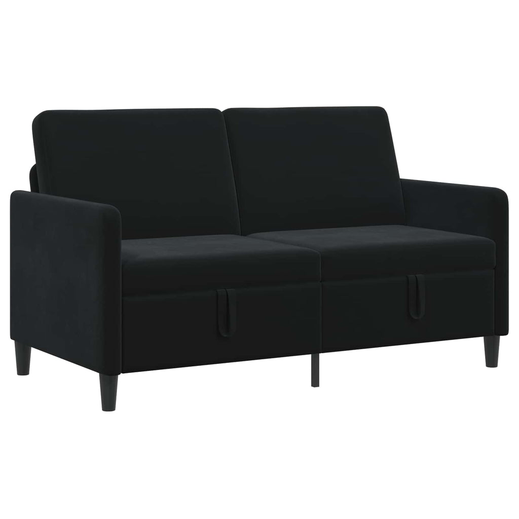 Sofa mit Stauraum Schwarz 152 x 78 x 87 cm Polyester
