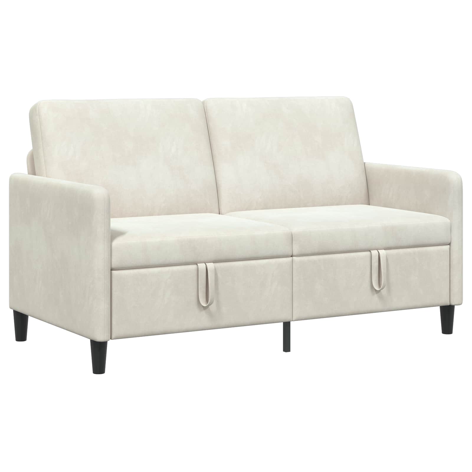 Sofa mit Stauraum Creme 152 x 78 x 87 cm Polyester