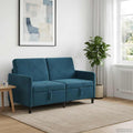 Sofa mit Stauraum Blau 152 x 78 x 87 cm Polyester