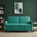 Sofa mit Stauraum Türkis 152 x 78 x 87 cm Polyester