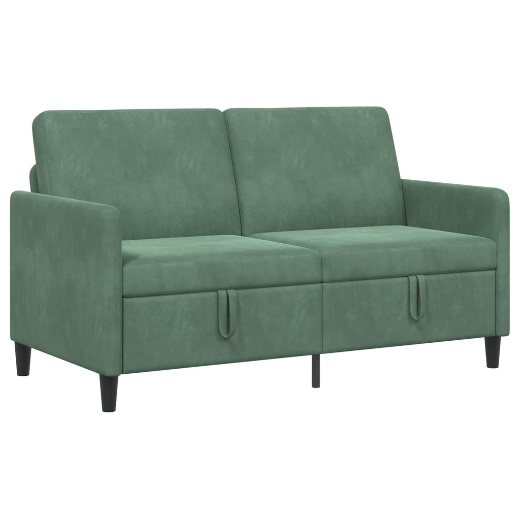 Sofa mit Stauraum Meergrün 152 x 78 x 87 cm Polyester