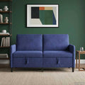 Sofa mit Stauraum Polizeiblau 152 x 78 x 87 cm Polyester