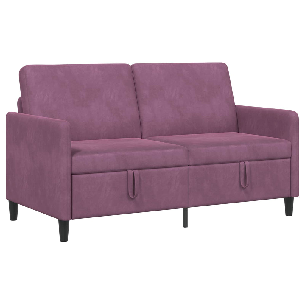 Sofa mit Stauraum Lila 152 x 78 x 87 cm Polyester