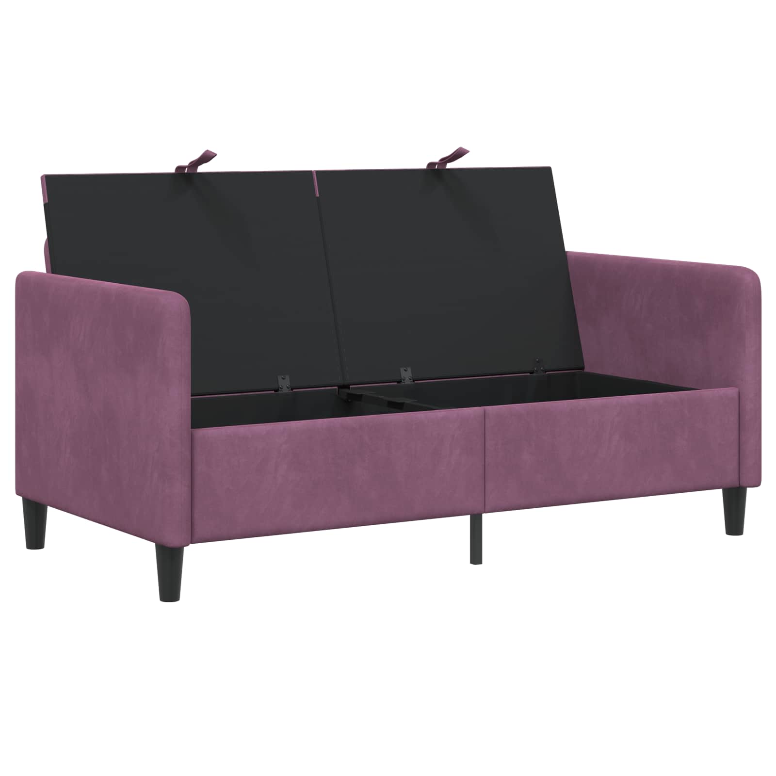 Sofa mit Stauraum Lila 152 x 78 x 87 cm Polyester