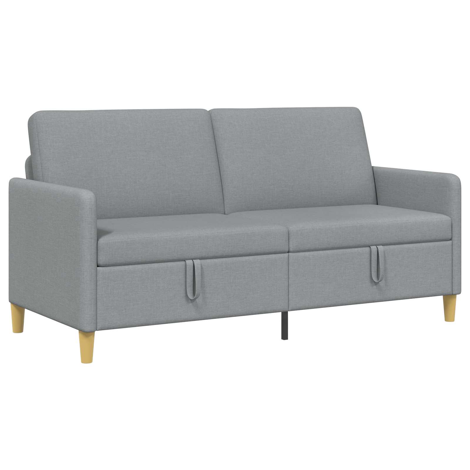 Sofa mit Stauraum Hellgrau 172 x 78 x 87 cm Polyester