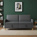 Sofa mit Stauraum Dunkelgrau 172 x 78 x 87 cm Polyester