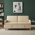 Sofa mit Stauraum Creme 172 x 78 x 87 cm Polyester