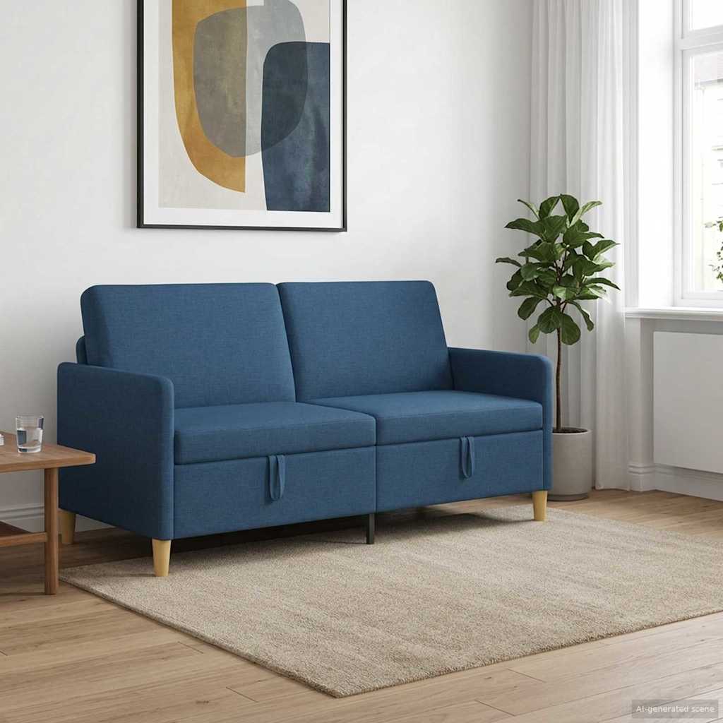 Sofa mit Stauraum Blau 172 x 78 x 87 cm Polyester