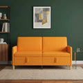 Sofa mit Stauraum Dunkelgelb 172 x 78 x 87 cm Polyester