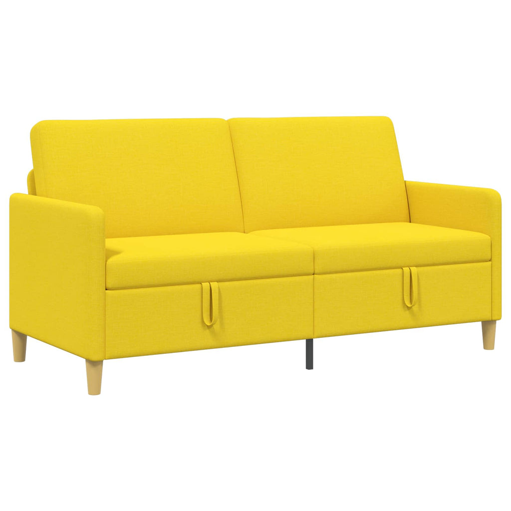 Sofa mit Stauraum Helles Gelb 172 x 78 x 87 cm Polyester