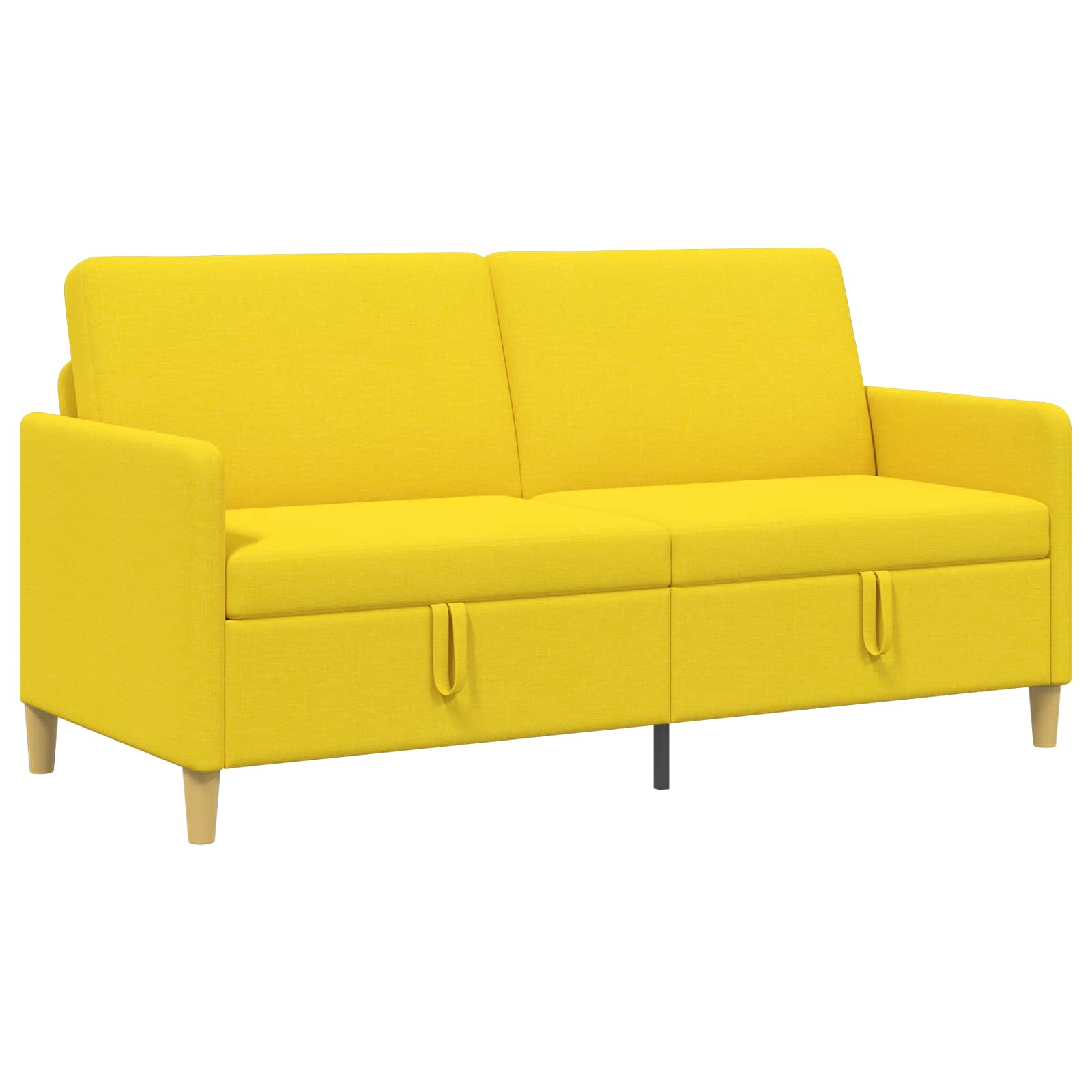 Sofa mit Stauraum Helles Gelb 172 x 78 x 87 cm Polyester