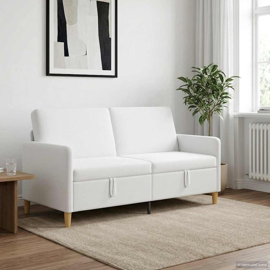 Sofa mit Stauraum Weiß 172 x 78 x 87 cm Polyester
