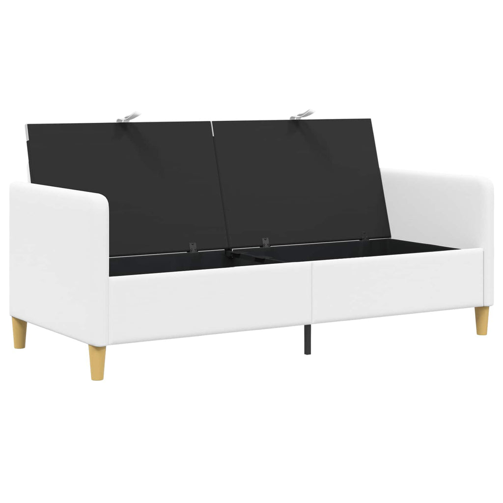 Sofa mit Stauraum Weiß 172 x 78 x 87 cm Polyester