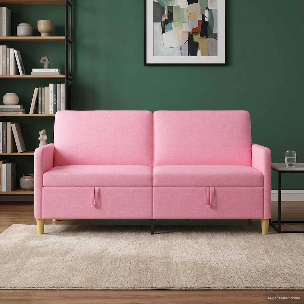 Sofa mit Stauraum Rosa 172 x 78 x 87 cm Polyester
