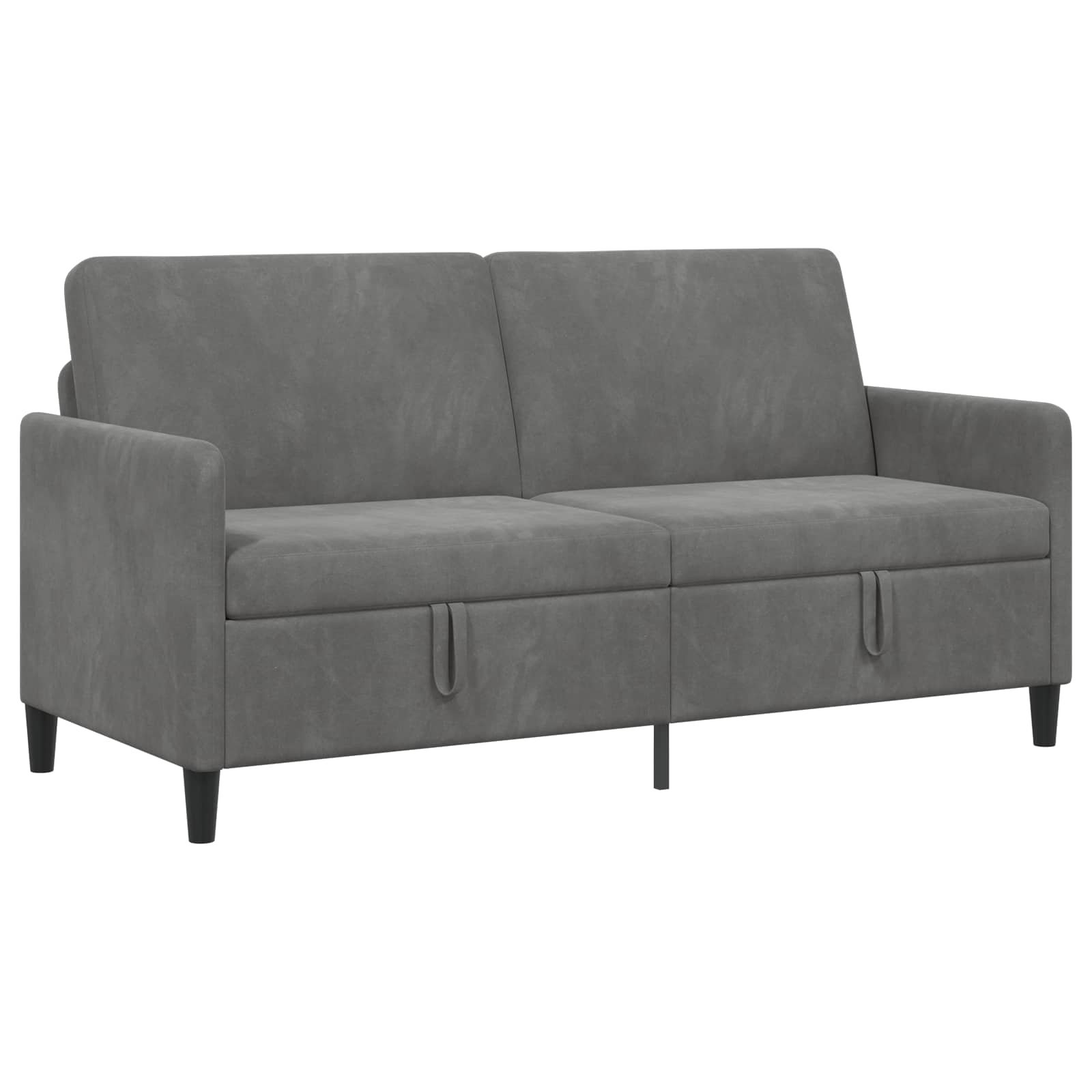 Sofa mit Stauraum Dunkelgrau 172 x 78 x 87 cm Polyester