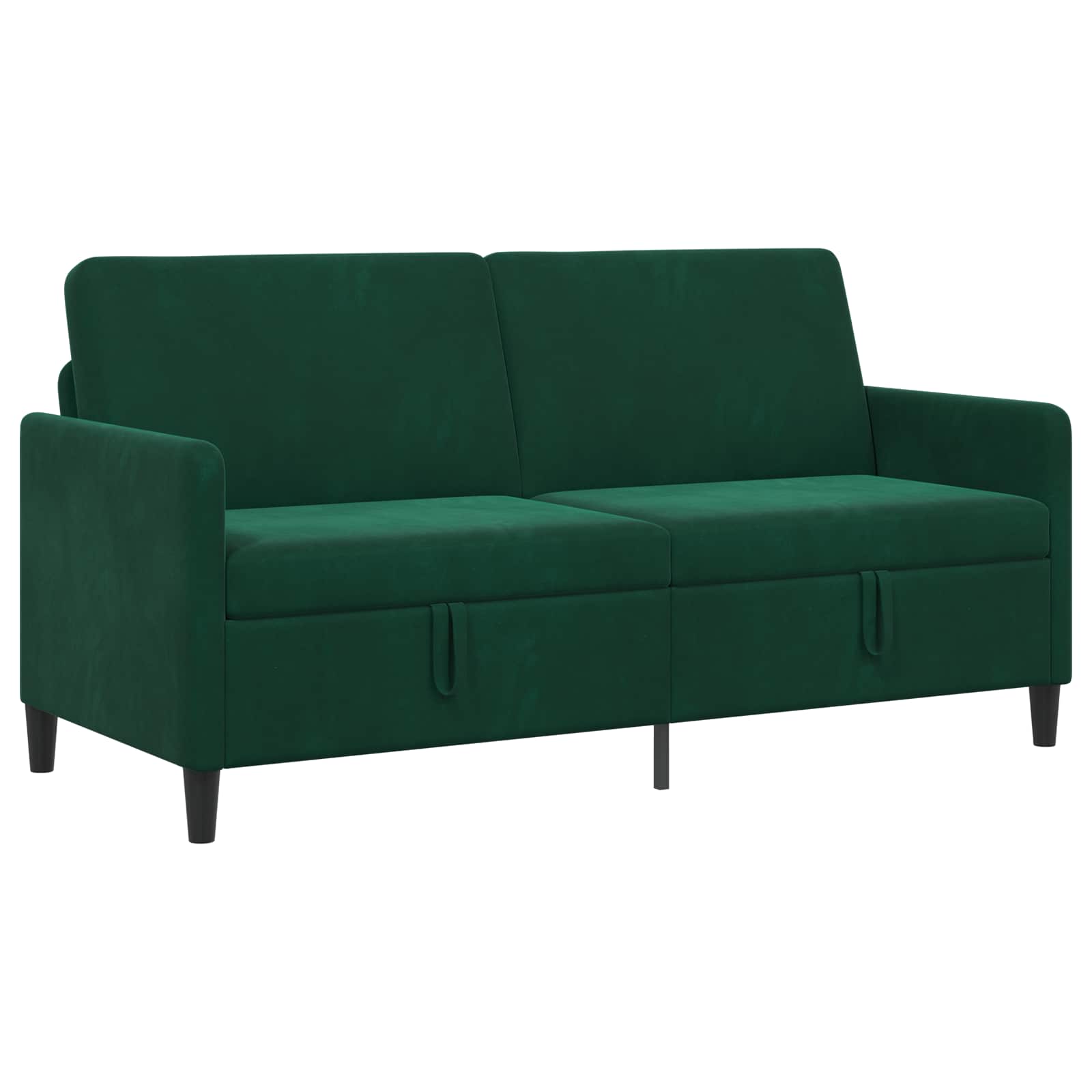 Sofa mit Stauraum Dunkelgrün 172 x 78 x 87 cm Polyester
