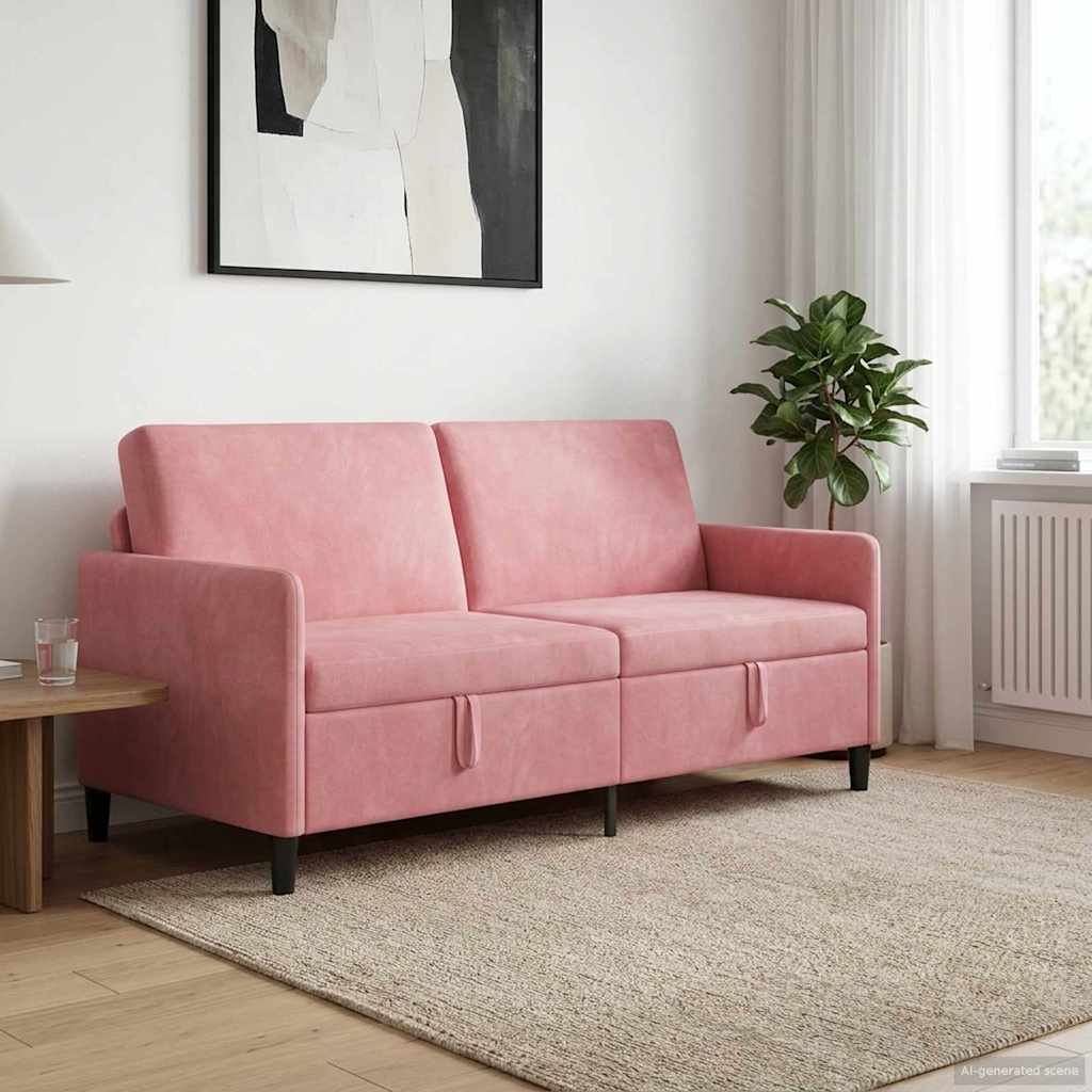 Sofa mit Stauraum Rosa 172 x 78 x 87 cm Polyester