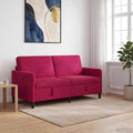 Sofa mit Stauraum Weinrot 172 x 78 x 87 cm Polyester