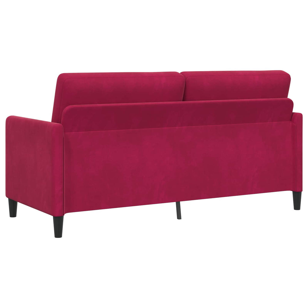 Sofa mit Stauraum Weinrot 172 x 78 x 87 cm Polyester